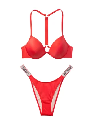 Купальник Victoria's Secret Shine Strap Fabulous Push-up Top & Strap Bottom