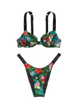 Купальник Victoria's Secret Shine Strap Sexy Tee Push Up Bikini Top & Bikini Bottom Shine Strap