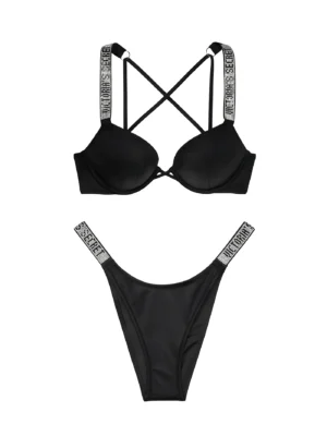 Купальник Victoria's Secret Shine Strap Bombshell Add 2 Cups Push Up Top & Strap Bottom