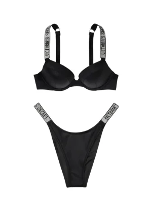 Купальник Victoria's Secret Shine Strap Sexy Tee Push-Up Bikini Top & Bikini Brazilian Shine Strap