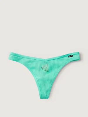 Трусики Victoria's Secret Cotton Logo Thong Panty