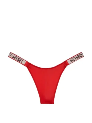 Трусики Victoria's Secret Shine Strap Panty Thong - Red, XS