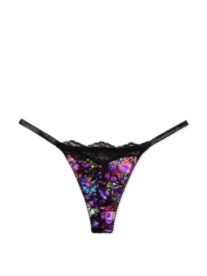 Трусики Victoria's Secret Very Sexy Shine Strap Thong Panty Floral