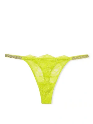 Трусики Victoria's Secret Very Sexy Shine lime Strap Lace Thong