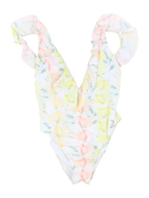 Купальник Victoria's Secret PINK Shine Ruffle Deep-V One-Piece