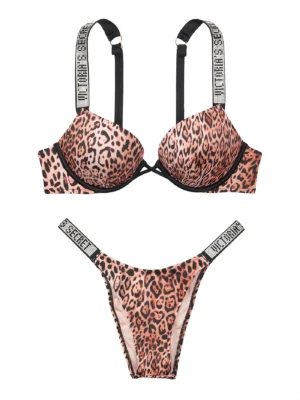 Купальник Victoria's Secret Shine Strap Bombshell Add 2 Cups Push Up Top & Strap Bottom