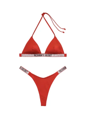 Купальник Victoria's Secret Triangle Shine Strap Swim Top & Thong Bottom