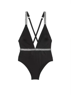 Купальник Victoria's Secret Swim Twist Plunge One-Piece Swimsuit Black