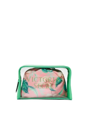 Косметичка Victoria's Secret 2 in 1 2-Piece Makeup Bag Palm Print