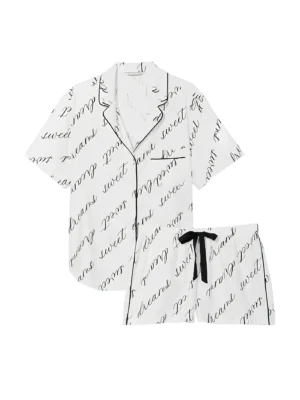 Піжама Фланелева Victoria's Secret Flannel Short Pajama Set