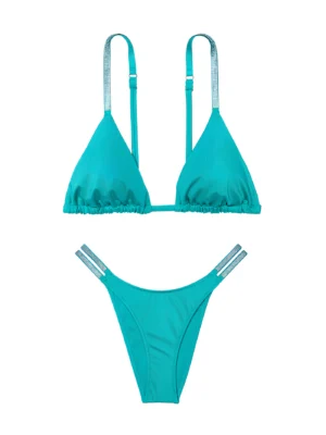 Купальник Victoria's Secret Shine Strap Triangle Bikini Top & Shine Strap Brazilian Bikini Bottom