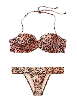 Купальник Victoria's Secret Shine Mallorca Twist-front Bandeau Top & Bikini Bottom