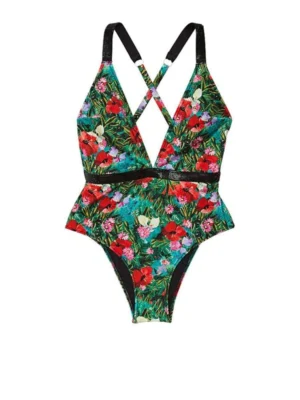 Купальник Victoria's Secret Shine Plunge One-Piece Swimsuit Pink