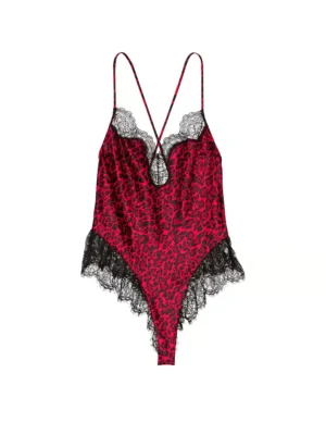Боді Victoria's Secret Satin Lace High-Leg Romper