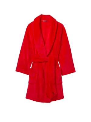 Халат Victoria's Secret Logo Short Cozy Robe Red