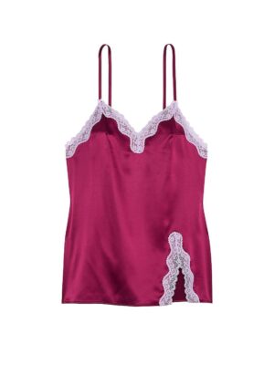 Пеньюар Victoria's Secret Tease Satin Lace-Trim Mini Slip